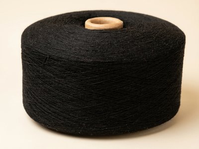 Пряжа смесовая ХБ/ПЭ Nm 34/1 Черный