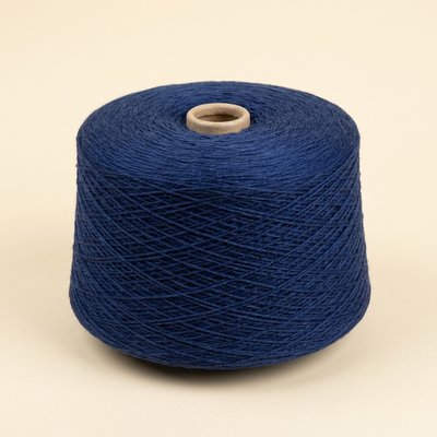 Пряжа смесовая ХБ/ПЭ Nm 34/1 Темно-синий